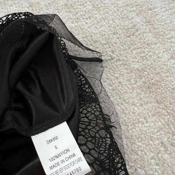 I Joah Black Lace Mesh Cocktail Summer Low Back Mini Dress S - Picture 10 of 11